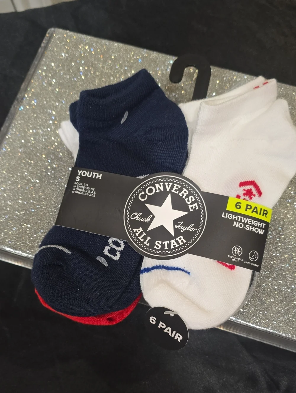 Converse 6-PK Lightweight No-Show Socks